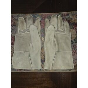US Military Surplus Heavy Duty Cattlehide Leather Gloves Size 5 Tactical Work